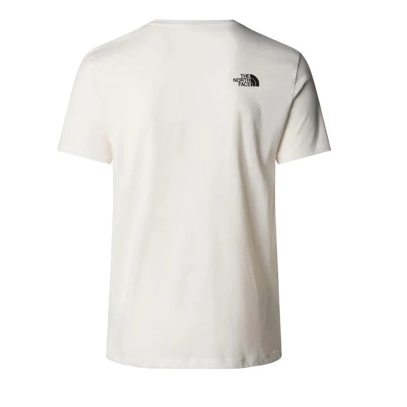 The North Face maglietta manica corta da uomo Foundation Coordinate NF0A882ZV3L bianco