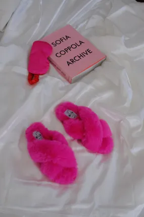 The Slippers in Hot Pink