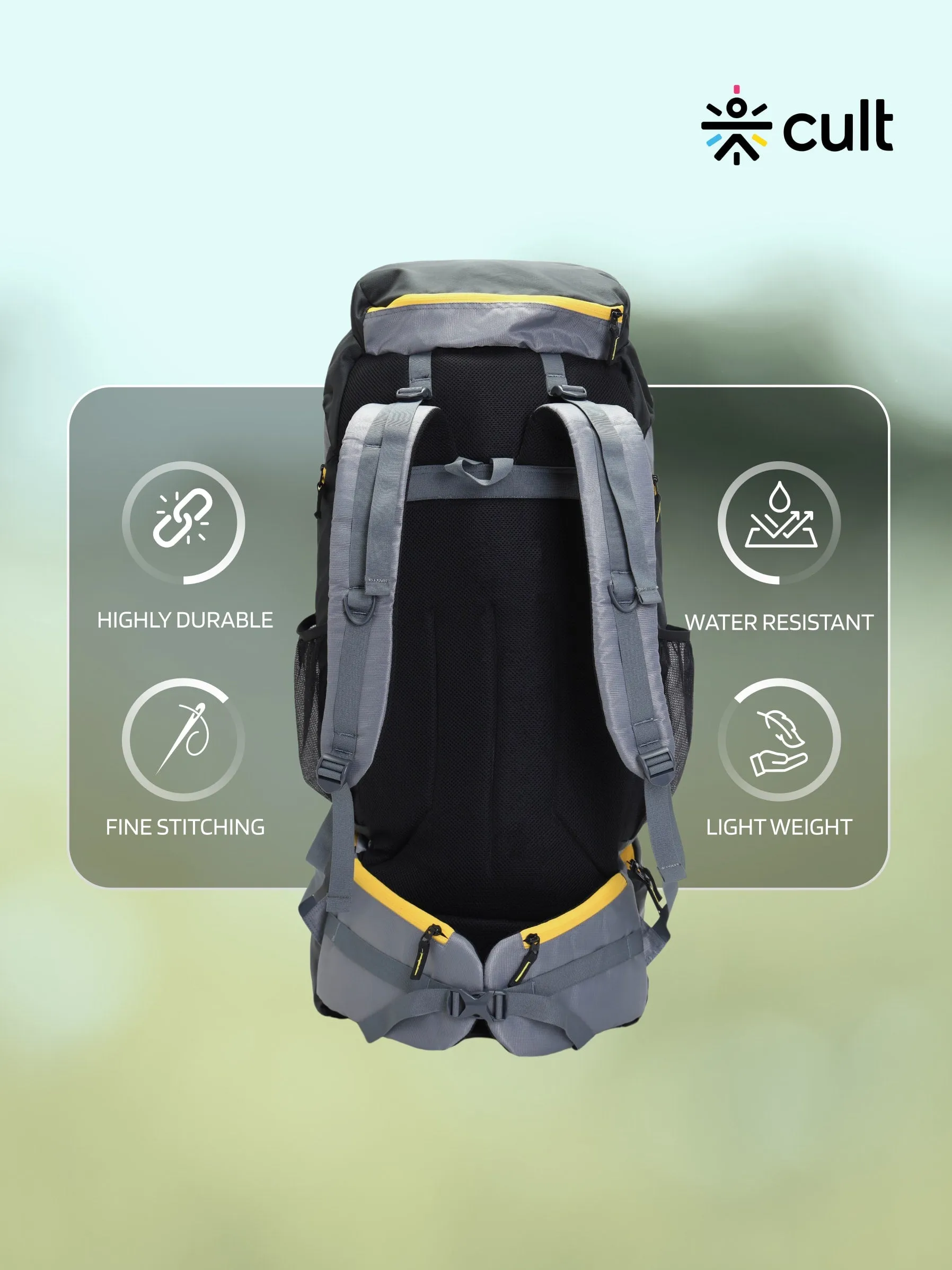 Travel Rucksack 80 L Black