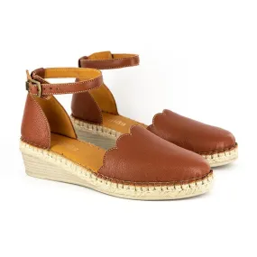 Tsonga Inkantolo Leather Espadrille Wedge - Suede Cayak