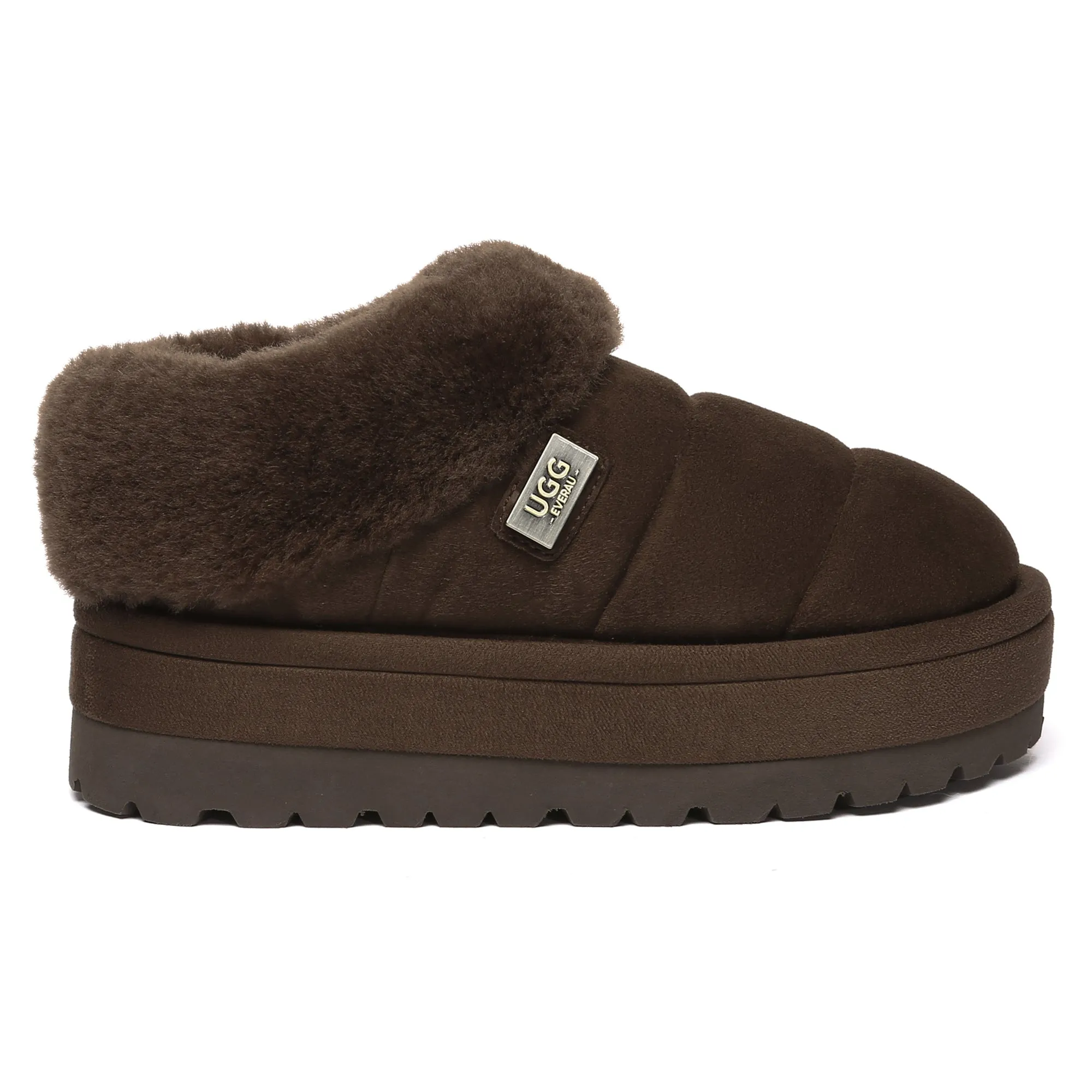 UGG Puffer Ankle Platform Slippers