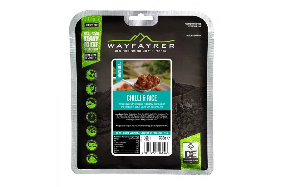 Wayfayrer Food Chilli Con Carne & Rice