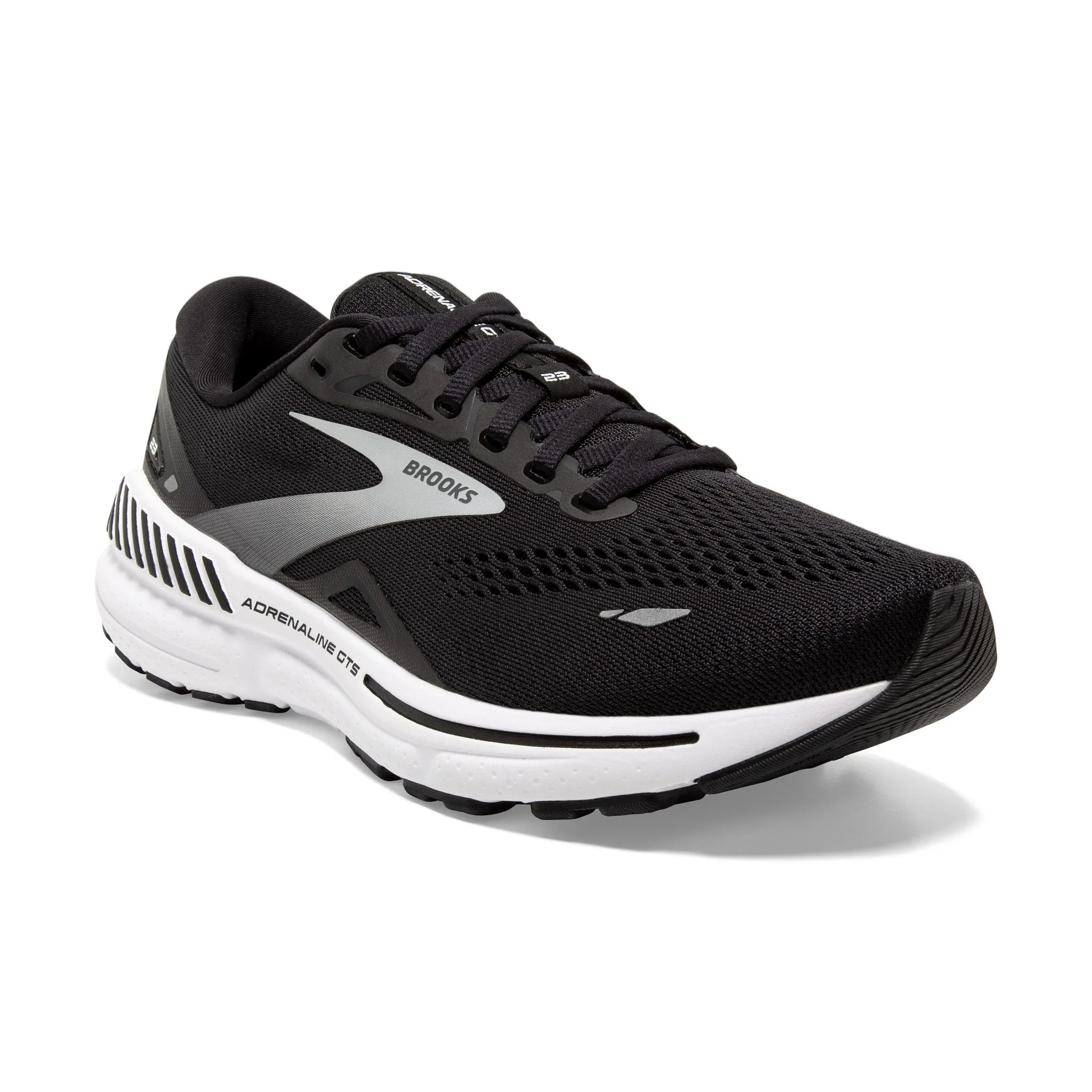 WOMEN'S ADRENALINE 23 - WIDE D - 004 BLACK/WHITE/SILVER