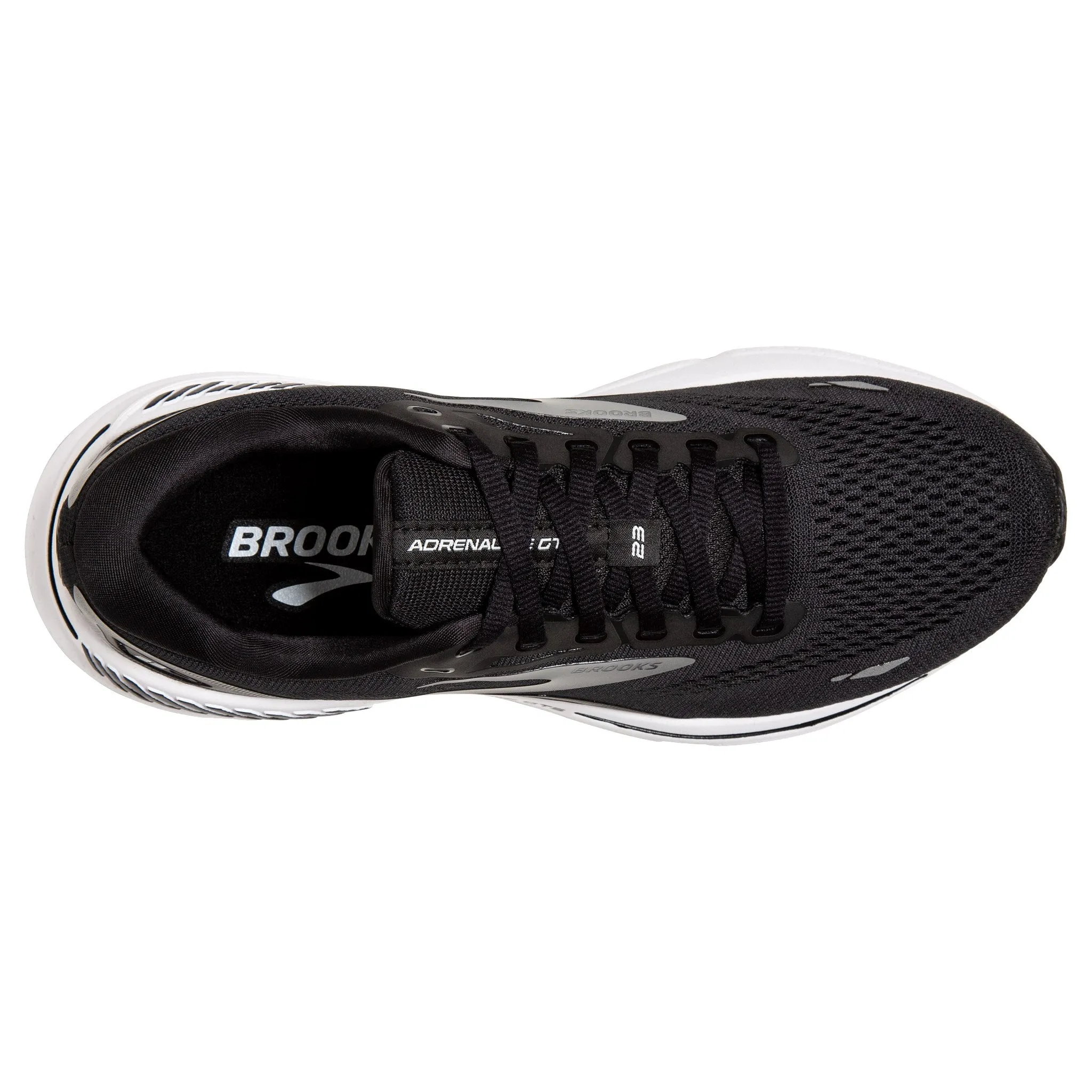 WOMEN'S ADRENALINE 23 - WIDE D - 004 BLACK/WHITE/SILVER