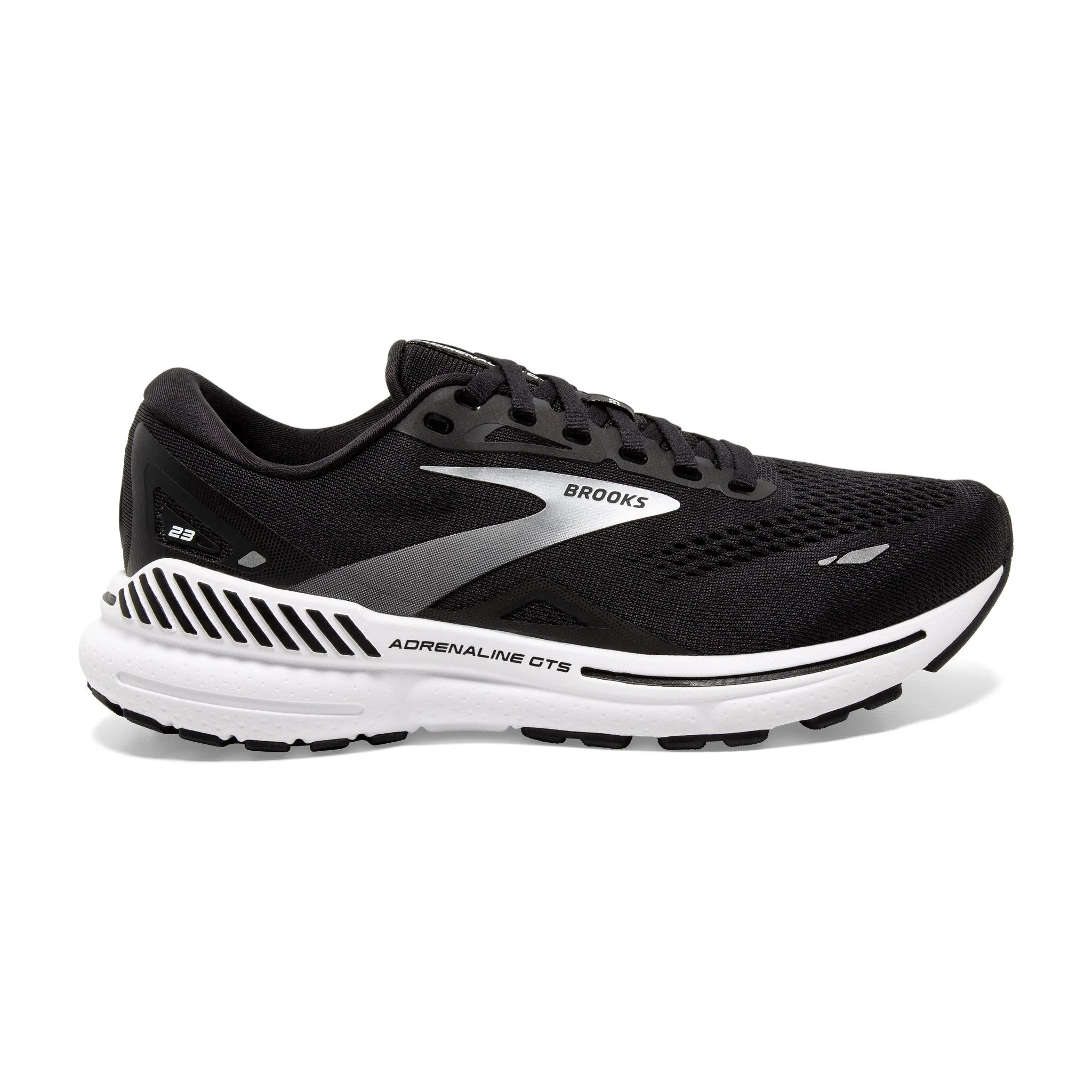 WOMEN'S ADRENALINE 23 - WIDE D - 004 BLACK/WHITE/SILVER