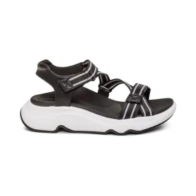 WOMEN'S AETREX MARZ ADJUSTABLE SPORT SANDAL | BLACK