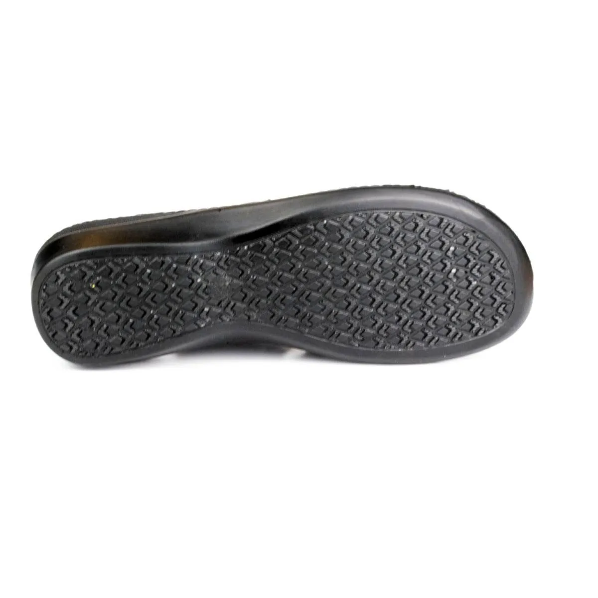 Womens Black & Gold Comfort Sandal