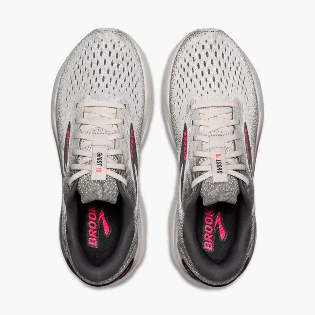 Women's Brooks Ghost 16 (Grey Gargoyle Pink)