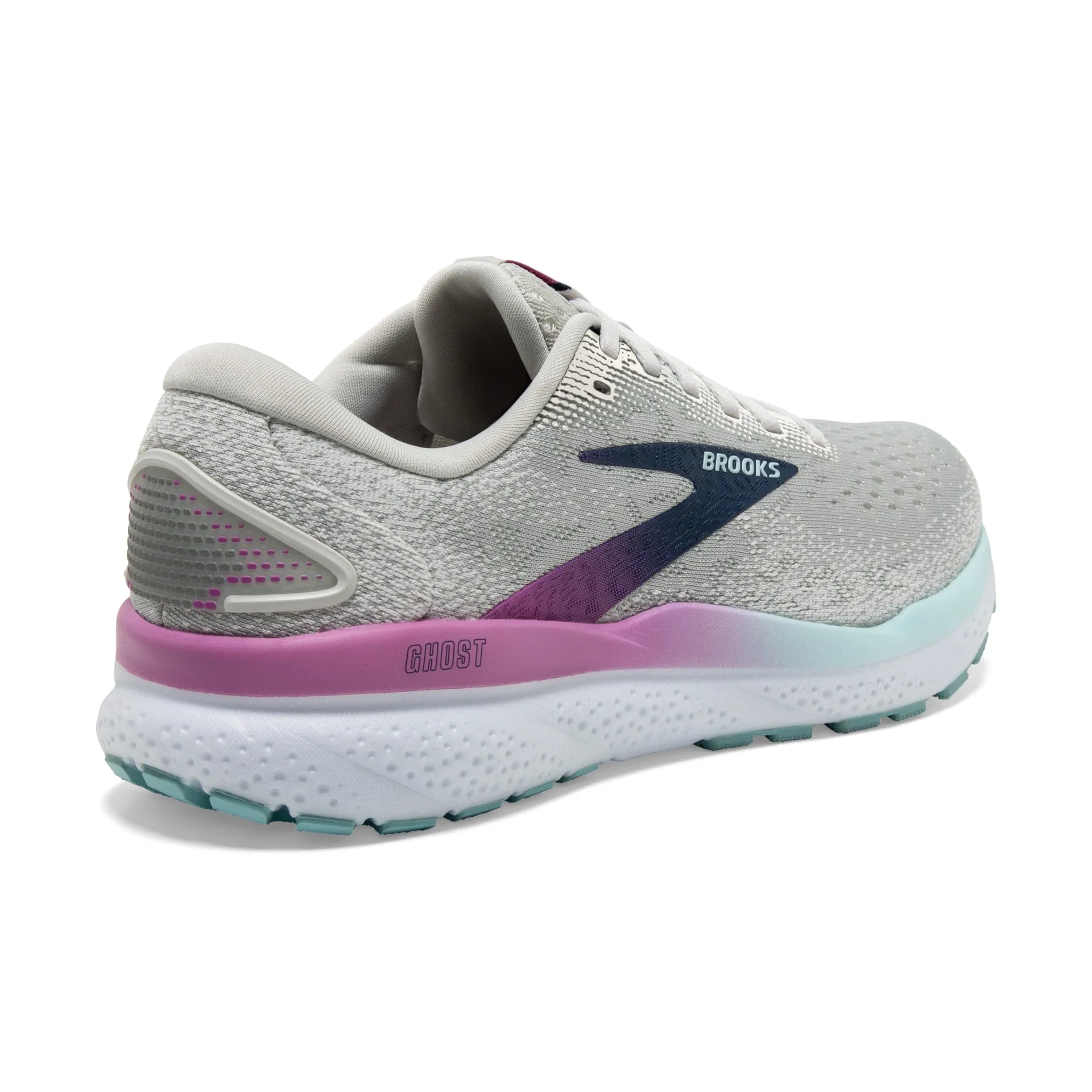 Women's Brooks Ghost 16 (White/Gray/Estate Blue)