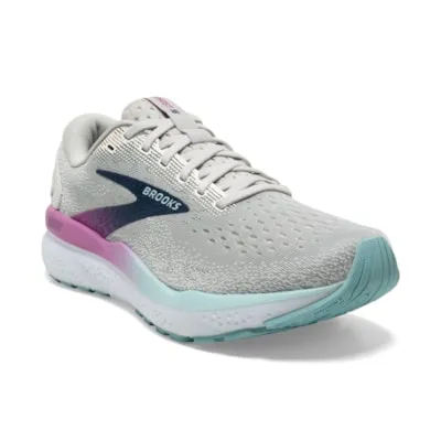 Women's Brooks Ghost 16 (White/Gray/Estate Blue)