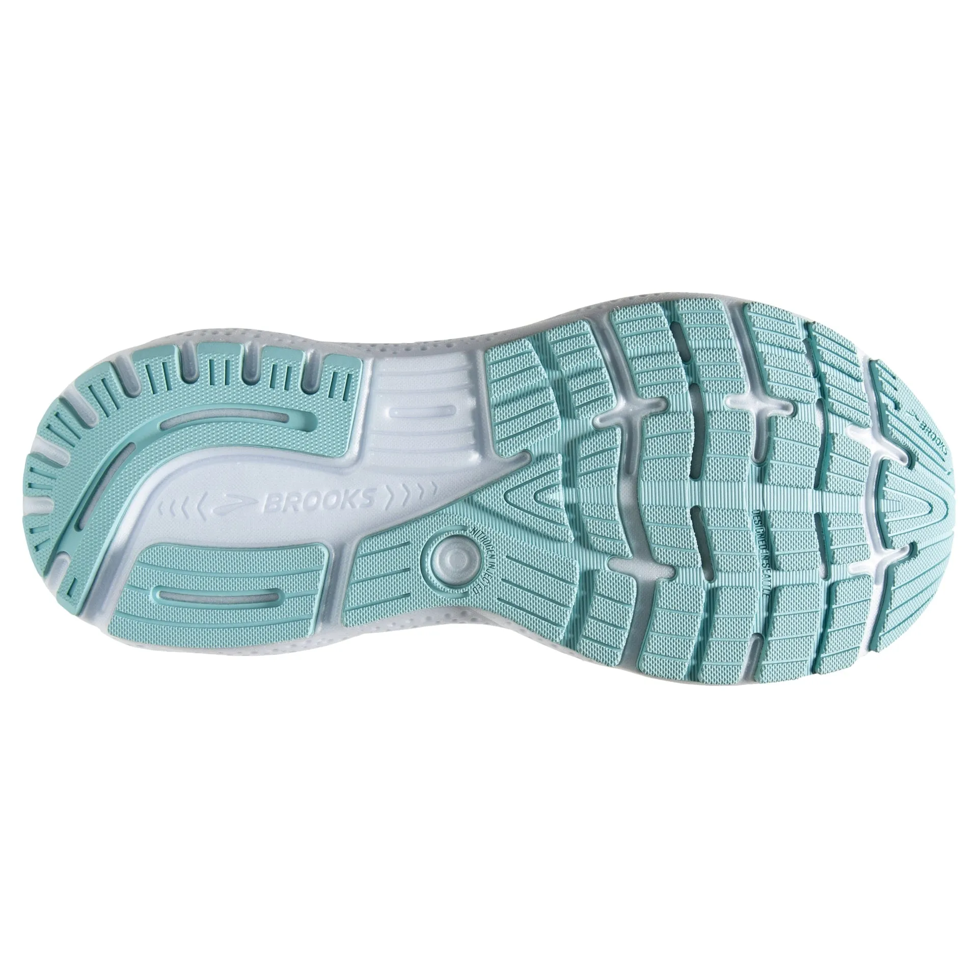 Women's Brooks Ghost 16 (White/Gray/Estate Blue)
