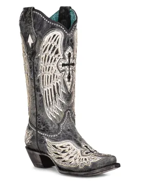 Women's Wing & Cross Studded Western Boots