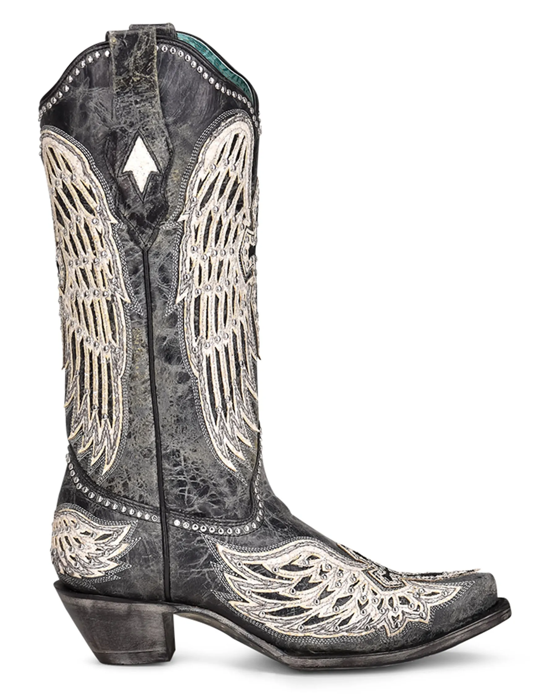 Women's Wing & Cross Studded Western Boots