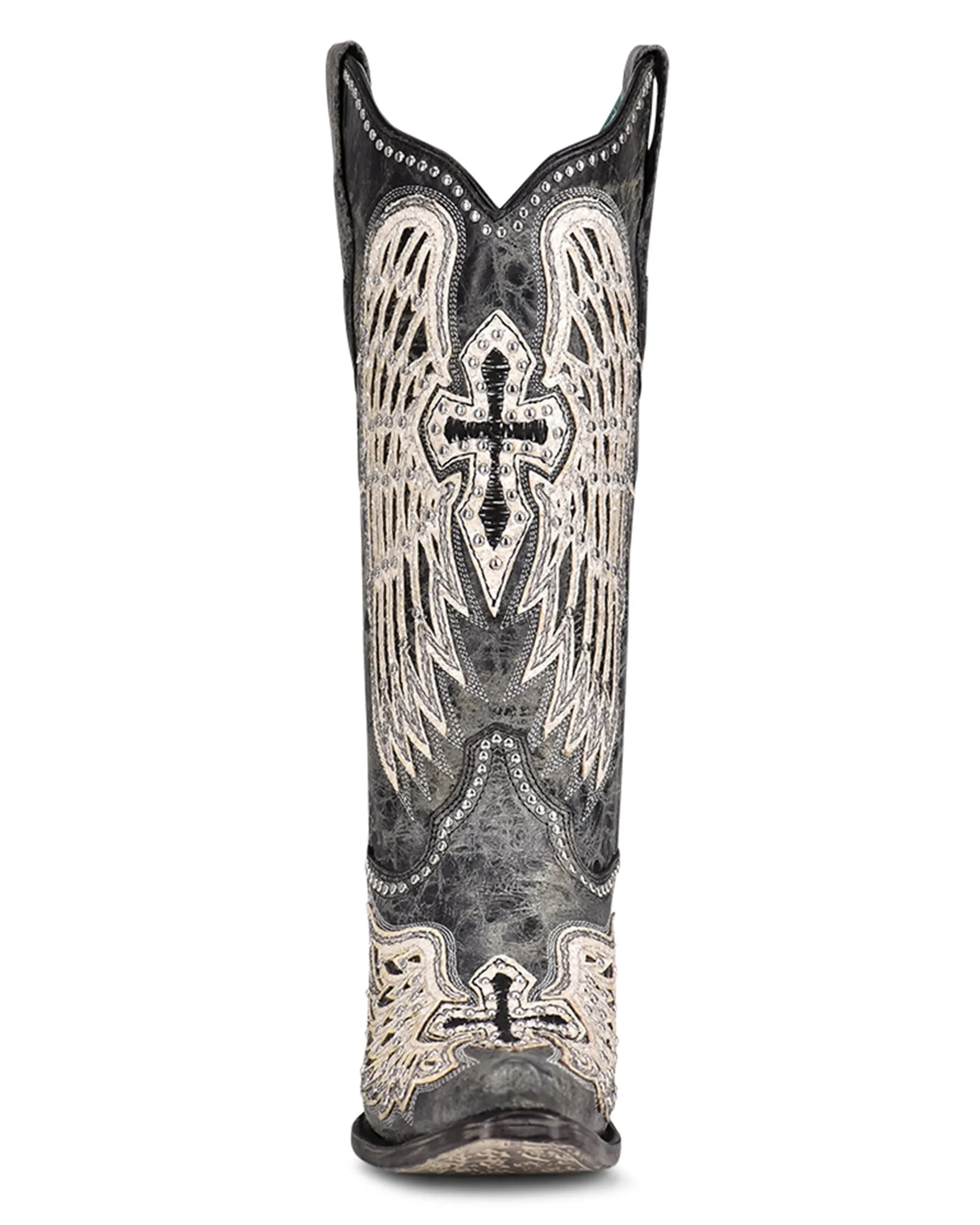 Women's Wing & Cross Studded Western Boots