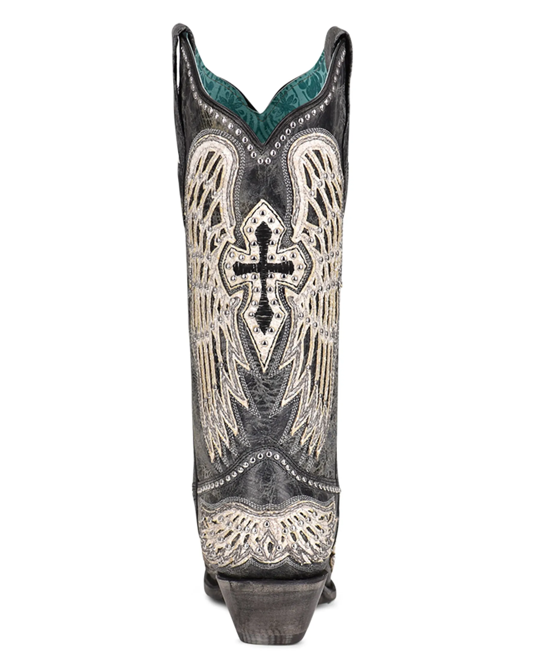 Women's Wing & Cross Studded Western Boots